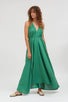 Robe longue coton biologique et lin - Mp long - vert - fairytale