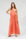 Robe longue coton biologique et lin - Mp long - orange - fairytale