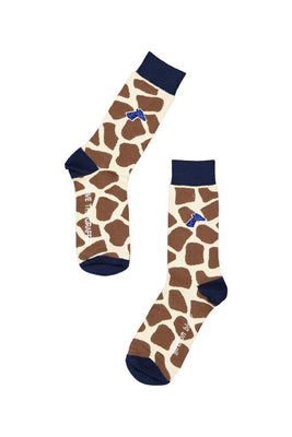 Chaussettes coton biologique - Girafe - marron - fairytale