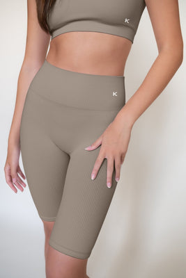 Short de sport fibres recyclées - beige - beige - fairytale